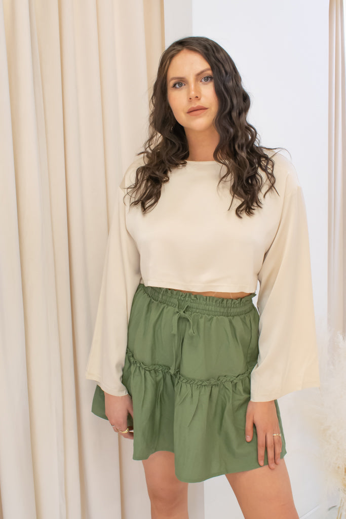 NEW ZOE CROP (CHAMPAGNE)