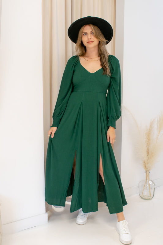 NEW ANNE MAXI DRESS (GREEN)