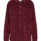 ALVA RIBBED SHACKET COAT (BURGUNDY) | ONLY
