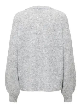 NELLIE BOW SWEATER (GREY) | ONLY