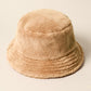 FRANCESCA FUZZY BUCKET HAT (CAMEL)