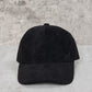NEW CORDUROY BALL CAP (BLACK)