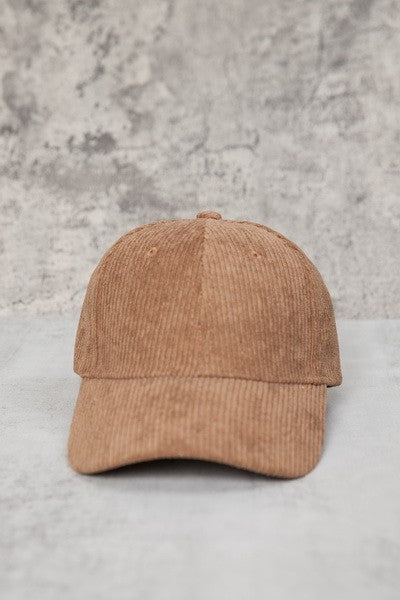 NEW CORDUROY BALL CAP (BROWN)
