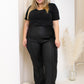 NEW TYLIA FAUX LEATHER PANT (CURVY)