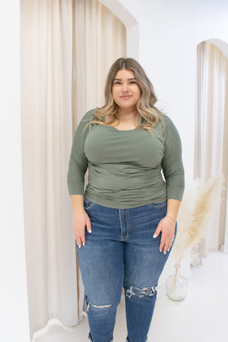 NEW BECK TOP | OLIVE