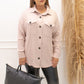 NEW BREE BUTTON UP SHIRT (HEATHERED BLUSH)