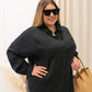 NEW BLACK STELLA COLLARED SHIRT (CURVY)