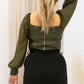 NEW MALEAH CROP TOP (OLIVE)