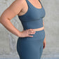 ARRO RIBBED SET TOP (BLUE) - VELENZIA