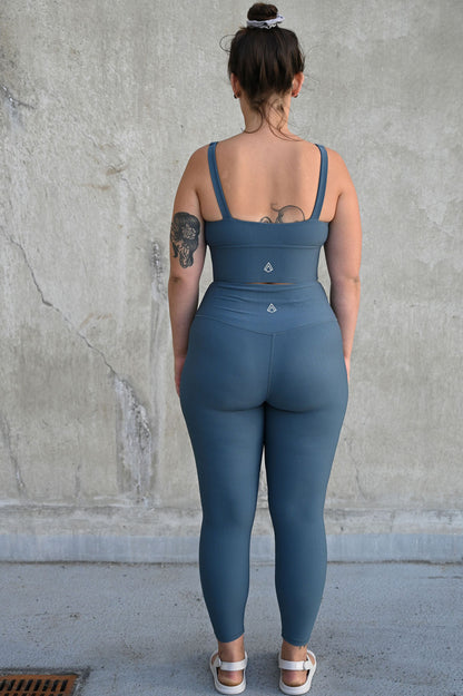 ARRO RIBBED SET TOP (BLUE) - VELENZIA