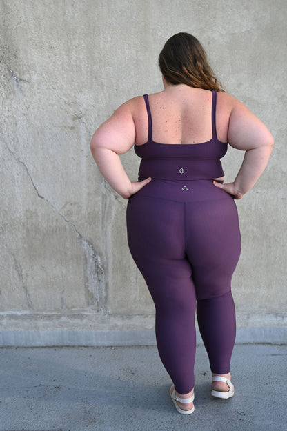 ARRO RIBBED SET TOP (PURPLE) - VELENZIA