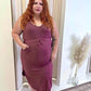 NEW DELANEY DRESS (MAUVE)| CURVY